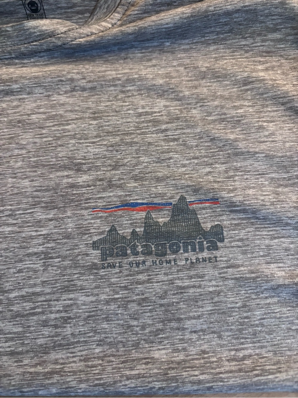 Patagonia Heather Gray Crewneck Tee - Picture 2 of 4